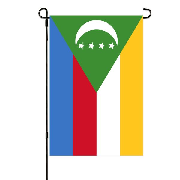 comoros garden flags 30x45cm vertical double sided outdoor welcome banner for yard outdoor decor
comoros garden flags 30x45cm vertical double sided outdoor welcome banner for yard outdoor decor