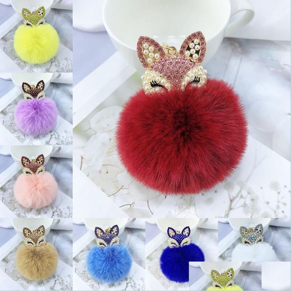 keychains rabbit fur ball pompom keychain adorable animal head pearl rhinestone keyfobs for women car keyring pendant deco ffshop2001 dhwla, Silver
keychains rabbit fur ball pompom keychain adorable animal head pearl rhinestone keyfobs for women car keyring pendant deco ffshop2001 dhwla, Silver