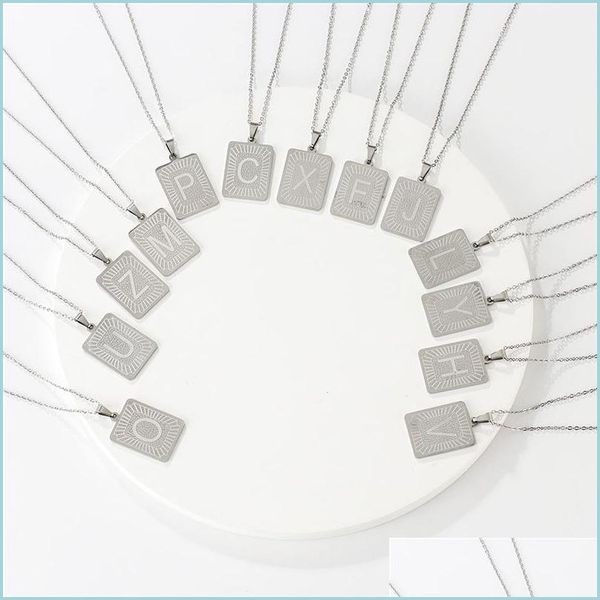 pendant necklaces fashion square alphabet necklaces personality 26 letters pendants capital a-z necklace chain jewelry acc ffshop2001 dhj73, Silver
pendant necklaces fashion square alphabet necklaces personality 26 letters pendants capital a-z necklace chain jewelry acc ffshop2001 dhj73, Silver