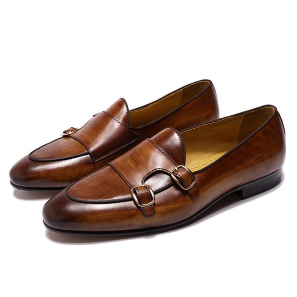dress shoes felix chu genuine leather mens loafers handmade monk strap wedding party casual summer autumn footwear for men 220907, Black
dress shoes felix chu genuine leather mens loafers handmade monk strap wedding party casual summer autumn footwear for men 220907, Black
