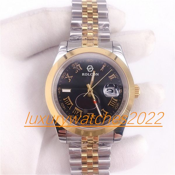 montre de luxe mens watch datejust 36mm 41mm jubilee two tone automatic movement mechanical stainless steel sport sport wristwatch, Slivery;brown
montre de luxe mens watch datejust 36mm 41mm jubilee two tone automatic movement mechanical stainless steel sport sport wristwatch, Slivery;brown