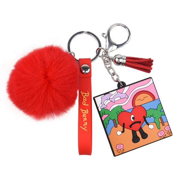 fluffy personalized bad bunny fur pompom keychain women heart faux green pom pom keychains bag accessory puffball keyring, White;pink
fluffy personalized bad bunny fur pompom keychain women heart faux green pom pom keychains bag accessory puffball keyring, White;pink