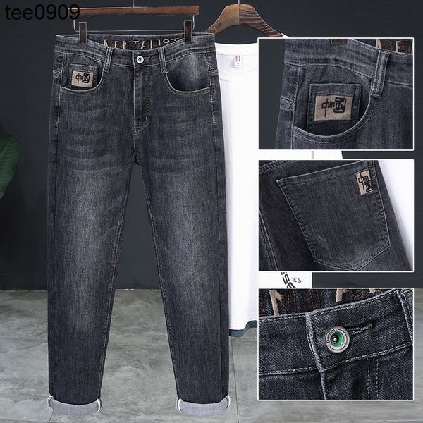 high spandex summer skinny jeans embroidered men's pants shintang jeans men, Blue
high spandex summer skinny jeans embroidered men's pants shintang jeans men, Blue