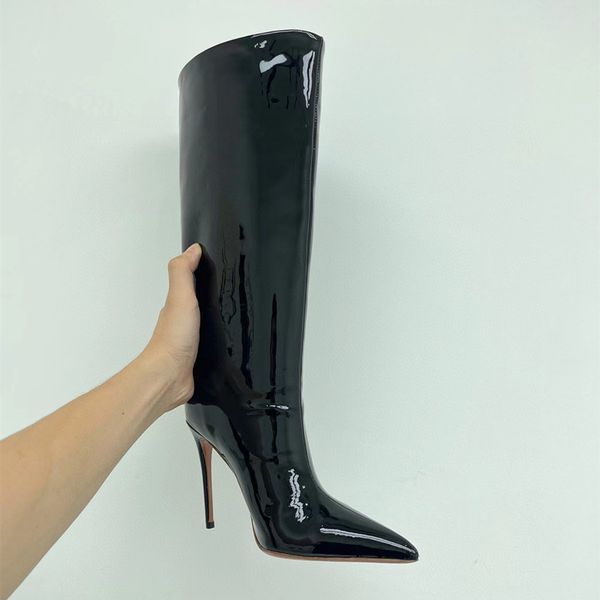muaddi high amina heels fashion boots pointed toe designer western boots black knee gloss women long shoes dark brown ankle genuine yf3k
muaddi high amina heels fashion boots pointed toe designer western boots black knee gloss women long shoes dark brown ankle genuine yf3k