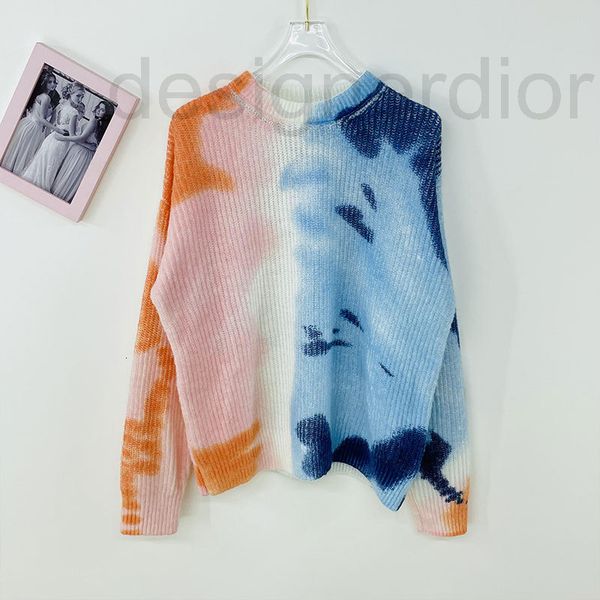women's knits & tees designer ce new round neck long sleeve tie dye gradient color wool sweater loose and slim lazy fashionable l1oh, White
women's knits & tees designer ce new round neck long sleeve tie dye gradient color wool sweater loose and slim lazy fashionable l1oh, White