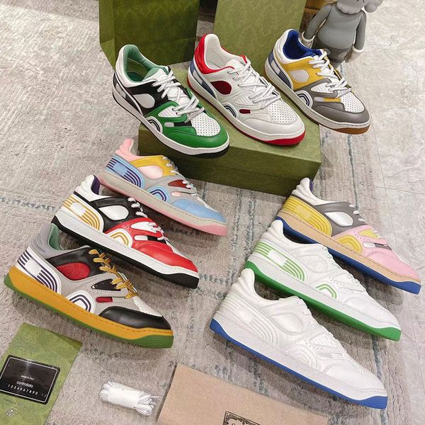 white basket casual shoes men & women canvas real leather sneakers with green rubber details, Black
white basket casual shoes men & women canvas real leather sneakers with green rubber details, Black