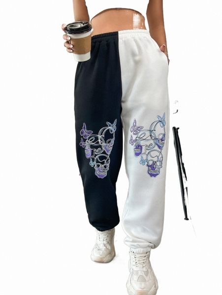 women's pants & capris two tone butterfly & skull print sweatpants u6f7#, Black;white
women's pants & capris two tone butterfly & skull print sweatpants u6f7#, Black;white