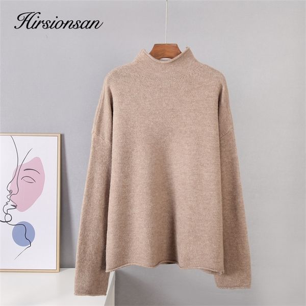womens sweaters hirsionsan warm cashmere sweater women soft crimped neckline loose pullovers korean coffe khaki knitted female 220906, White;black
womens sweaters hirsionsan warm cashmere sweater women soft crimped neckline loose pullovers korean coffe khaki knitted female 220906, White;black