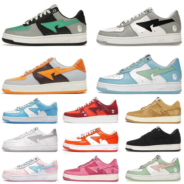 men women bapesta casual shoes bapestas baped sta designer white abc camo green beige suede color camo combo pink red sports sneakers traine, Black
men women bapesta casual shoes bapestas baped sta designer white abc camo green beige suede color camo combo pink red sports sneakers traine, Black