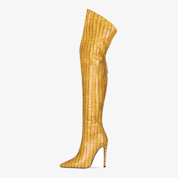 boots arden furtado 2022 the crocodile grain over knee women pointed toe stilettos heels serpentine big size women's 220906, Black
boots arden furtado 2022 the crocodile grain over knee women pointed toe stilettos heels serpentine big size women's 220906, Black