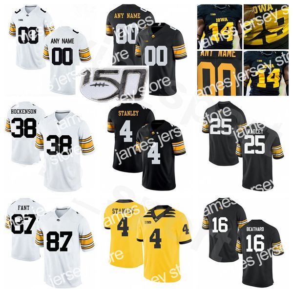 american college football wear ncaa football iowa hawkeyes college 38 tj hockenson jersey 4 nate stanley 87 noah fant 25 akrum wadley cj bea, Black
american college football wear ncaa football iowa hawkeyes college 38 tj hockenson jersey 4 nate stanley 87 noah fant 25 akrum wadley cj bea, Black