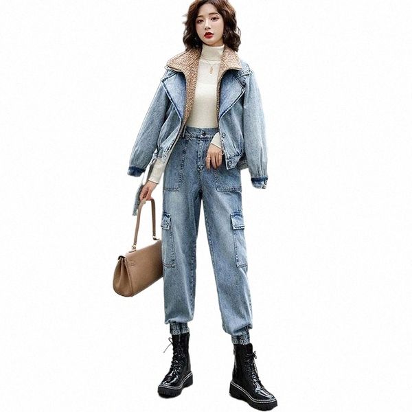 women's tracksuits warm 2 piece set 2021 winter thick denim women's fashion high waist slim fit overalls two suit bc189 tracksuits, Gray
women's tracksuits warm 2 piece set 2021 winter thick denim women's fashion high waist slim fit overalls two suit bc189 tracksuits, Gray