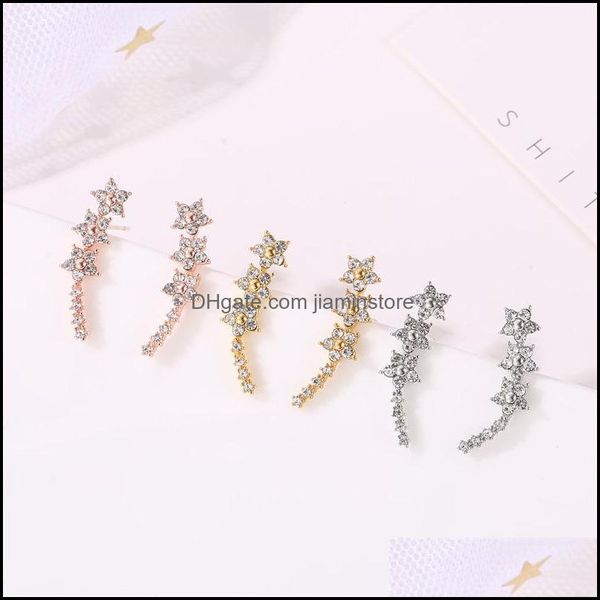 charm 925 sier pin studded small fresh star earrings womens wedding birthday drop delivery 2021 jewelry dhseller2010 dhzul, Golden 
charm 925 sier pin studded small fresh star earrings womens wedding birthday drop delivery 2021 jewelry dhseller2010 dhzul, Golden