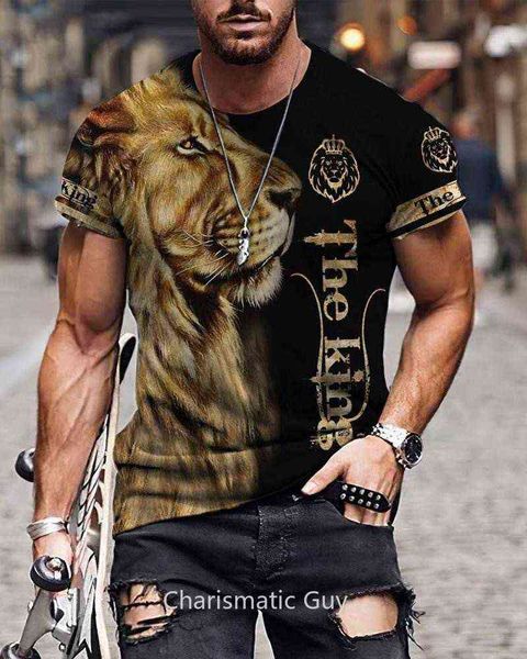 men's t-shirts men's 3d tiger lion printed t-shirts fashionable round neck short sleeve street clothes hip-hop trend male clothes, White;black
men's t-shirts men's 3d tiger lion printed t-shirts fashionable round neck short sleeve street clothes hip-hop trend male clothes, White;black