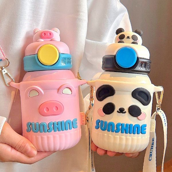 Children's Water Bottles 316 stainless steel cute straw cup silicone cups sleeve cartoon, Lavender
Children's Water Bottles 316 stainless steel cute straw cup silicone cups sleeve cartoon, Lavender