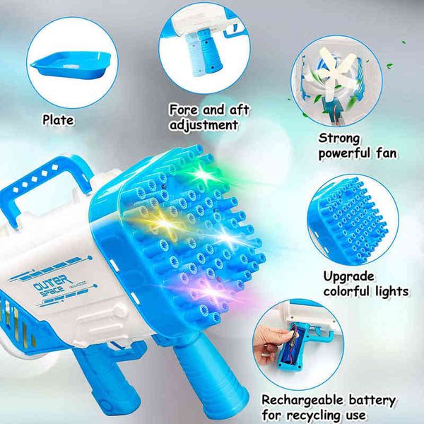 gun toys 64 holes electric bubble gun gatling bubble machine summer gun outdoor toys for children bath toy boys girl gift t220907
gun toys 64 holes electric bubble gun gatling bubble machine summer gun outdoor toys for children bath toy boys girl gift t220907