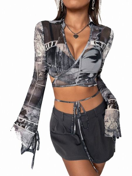 women's t-shirt letter & figure graphic trumpet sleeve crop mesh without bra z8dg#, White
women's t-shirt letter & figure graphic trumpet sleeve crop mesh without bra z8dg#, White