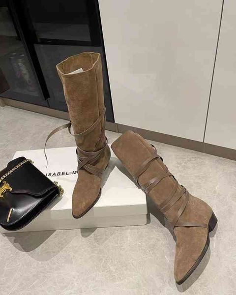 boots ahigo's same suede leather high boots women's pointed western cowboy versatile sleeve rider shoes, Black
boots ahigo's same suede leather high boots women's pointed western cowboy versatile sleeve rider shoes, Black