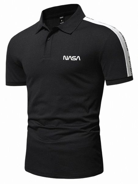 men's polos men slogan graphic contrast side seam polo shirt y9zy#, White;black
men's polos men slogan graphic contrast side seam polo shirt y9zy#, White;black