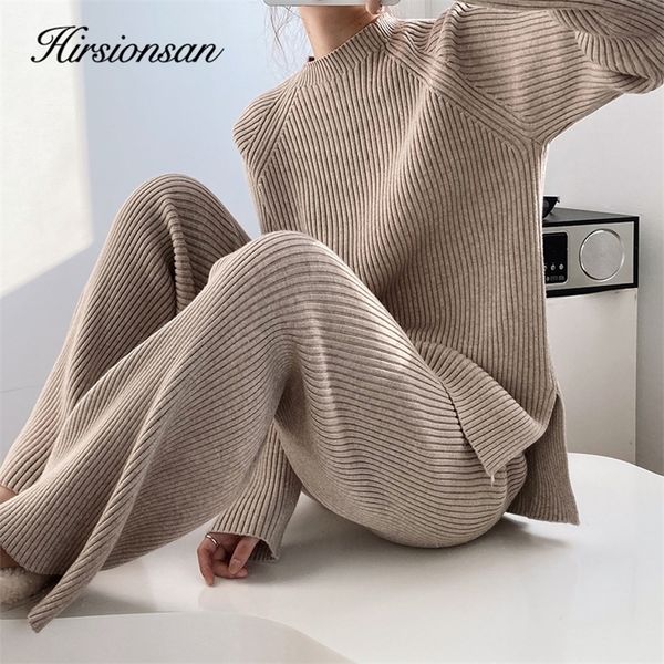 womens two piece pants hirsionsan soft cashmere knitted sets women autumn winter casual pieces sweater and outfits solid tracksuit lady 2209, White
womens two piece pants hirsionsan soft cashmere knitted sets women autumn winter casual pieces sweater and outfits solid tracksuit lady 2209, White