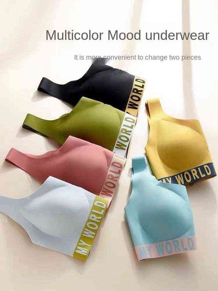 women's cotton bra letter fashion sports comfortable underwear female invisible bra t220824, Red;black
women's cotton bra letter fashion sports comfortable underwear female invisible bra t220824, Red;black