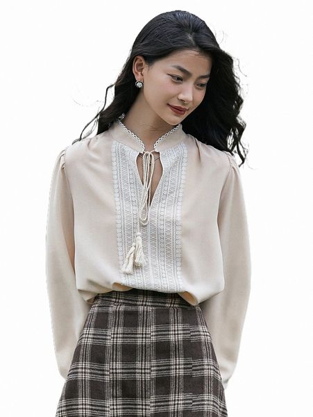 women's blouses & shirts dazy tassel tie neck contrast lace blouse m14s#, White
women's blouses & shirts dazy tassel tie neck contrast lace blouse m14s#, White
