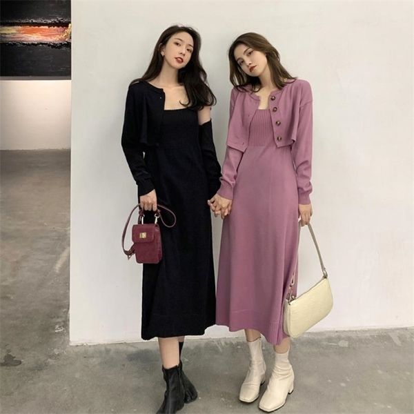 two piece dress autumn casual knitted cardigan knee length suspender vest womens clothing twopiece set long skirt suit 220906, White
two piece dress autumn casual knitted cardigan knee length suspender vest womens clothing twopiece set long skirt suit 220906, White