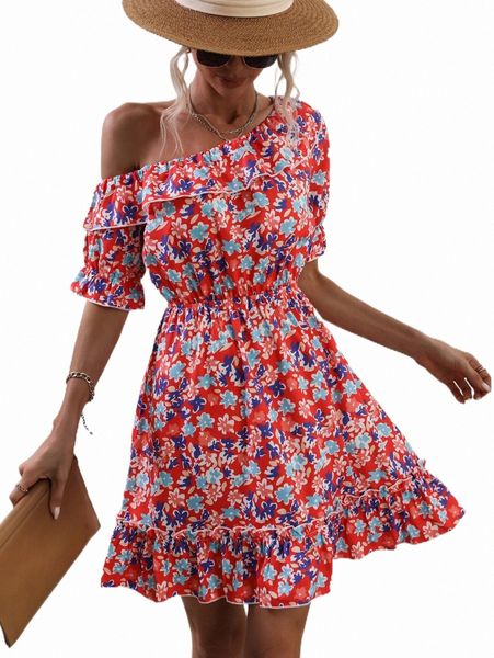 casual dresses allover floral print asymmetrical neck ruffle hem dress a8ph#, Black;gray
casual dresses allover floral print asymmetrical neck ruffle hem dress a8ph#, Black;gray
