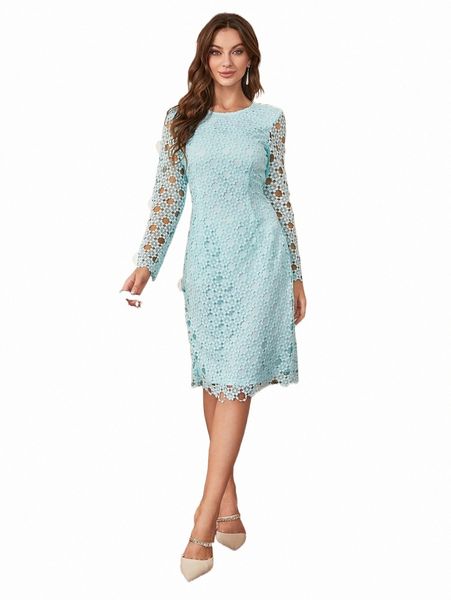 casual dresses floral lace overlay dress 2022 new o5to#, Black;gray
casual dresses floral lace overlay dress 2022 new o5to#, Black;gray