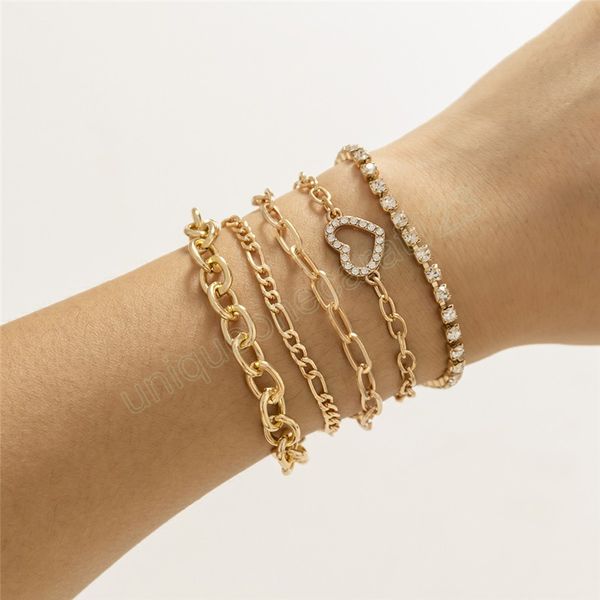 gold color crystal tennis chain bracelets sets for women men trending products boho bangles couple friends hand jewelry, Golden;silver
gold color crystal tennis chain bracelets sets for women men trending products boho bangles couple friends hand jewelry, Golden;silver