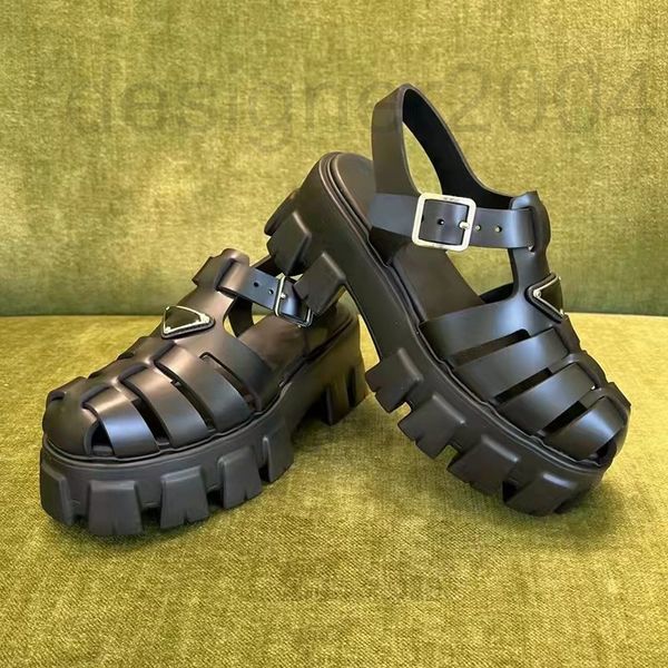 sandals designer p's three corner standard thick soled roman sandals 2022 new one line buckle increased round head hollow out versatile, Black
sandals designer p's three corner standard thick soled roman sandals 2022 new one line buckle increased round head hollow out versatile, Black
