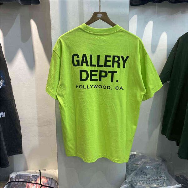 men's t-shirt galley shirts dept fashion brand large letter print fluorescent green street loose vintage and women's short sleeve, White;black
men's t-shirt galley shirts dept fashion brand large letter print fluorescent green street loose vintage and women's short sleeve, White;black
