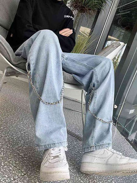 women's jeans hong kong style chain jeans men straight wide-leg trousers spring autumn 2022 new korean fashion high street hip-hop loos, Blue
women's jeans hong kong style chain jeans men straight wide-leg trousers spring autumn 2022 new korean fashion high street hip-hop loos, Blue