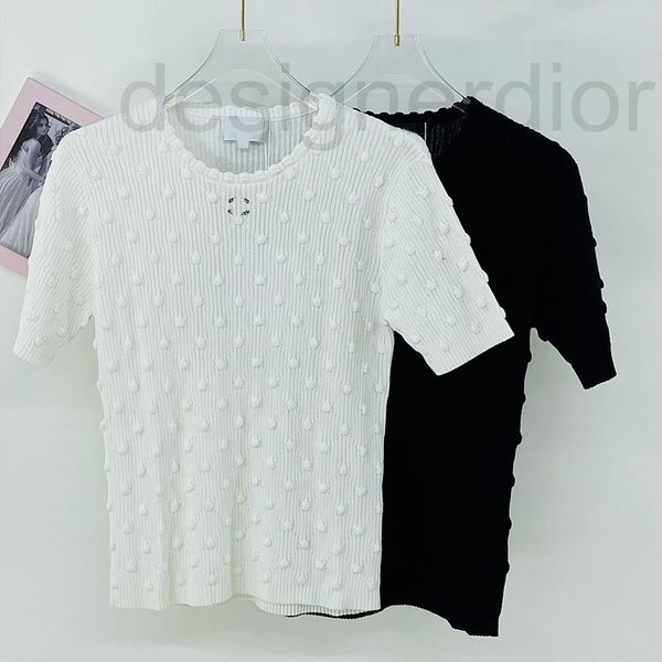 women's knits & tees designer xiaoxiangfeng summer new product three-dimensional wave point lingge sweater fashion temperament short sl, White
women's knits & tees designer xiaoxiangfeng summer new product three-dimensional wave point lingge sweater fashion temperament short sl, White