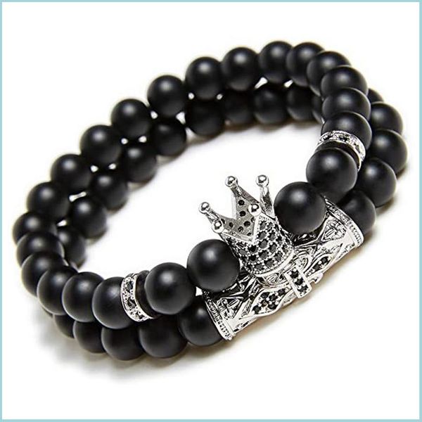 charm bracelets crown natural stone bracelet set for men women jewelry black matte yoga beads bracelets charm bangle handmade hand st dhrlu, Golden;silver
charm bracelets crown natural stone bracelet set for men women jewelry black matte yoga beads bracelets charm bangle handmade hand st dhrlu, Golden;silver