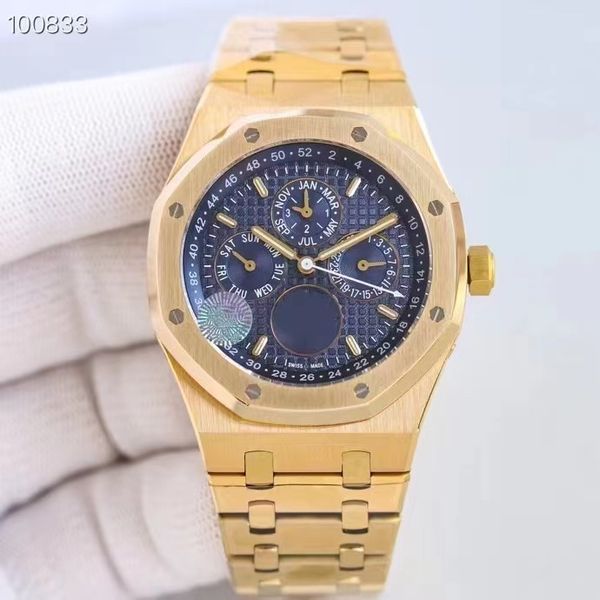 men's automatic mechanical watch movement 41mm diameter case made of 316l stainless steel sapphire mirror waterproof high-end atmospher, Slivery;brown
men's automatic mechanical watch movement 41mm diameter case made of 316l stainless steel sapphire mirror waterproof high-end atmospher, Slivery;brown