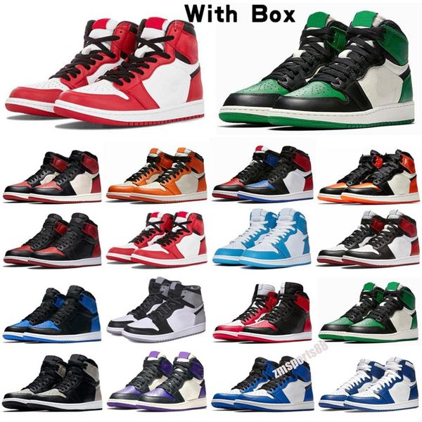 pine green black 1s basket ball shoes jump 1 bloodline men designer sneakers fearless obsidian unc patent gold toe trainers231f, Black;brown
pine green black 1s basket ball shoes jump 1 bloodline men designer sneakers fearless obsidian unc patent gold toe trainers231f, Black;brown