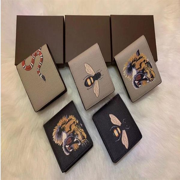 men animal short wallet leather black snake tiger bee wallets women long style purse card holders with gift box245d, Red;black
men animal short wallet leather black snake tiger bee wallets women long style purse card holders with gift box245d, Red;black