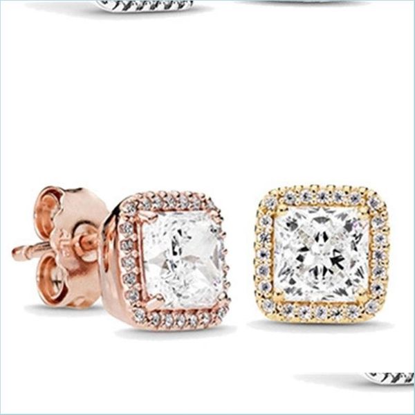 stud 925 sterling sier square big cz diamond earring fit pandora jewelry gold rose plated stud women earrings 515 q2 drop del vipjewel dhxma, Golden;silver
stud 925 sterling sier square big cz diamond earring fit pandora jewelry gold rose plated stud women earrings 515 q2 drop del vipjewel dhxma, Golden;silver