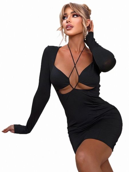 casual dresses joyfunear crisscross tie back cut out bodycon dress y24b#, Black;gray
casual dresses joyfunear crisscross tie back cut out bodycon dress y24b#, Black;gray