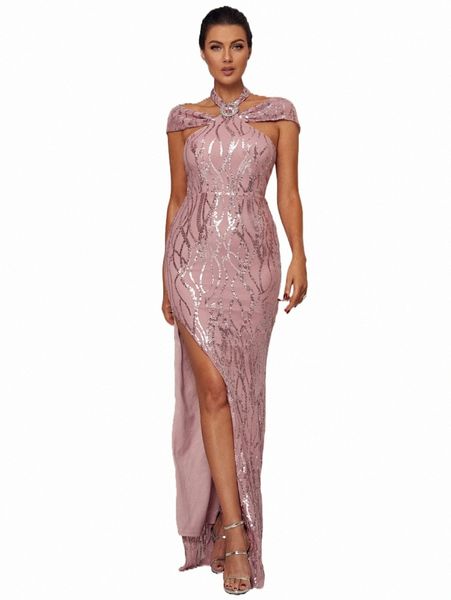 casual dresses missord halter neck split thigh sequin formal dress s6dn#, Black;gray
casual dresses missord halter neck split thigh sequin formal dress s6dn#, Black;gray