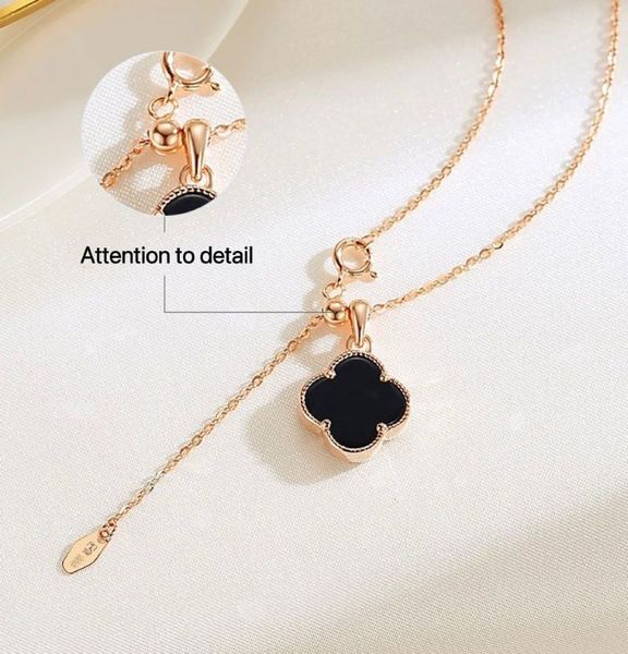 womens luxury designer necklace black onyx fashion pendant necklaces jewelry not allergic no fading four leaf clover gift girl wedding sterl, Silver
womens luxury designer necklace black onyx fashion pendant necklaces jewelry not allergic no fading four leaf clover gift girl wedding sterl, Silver