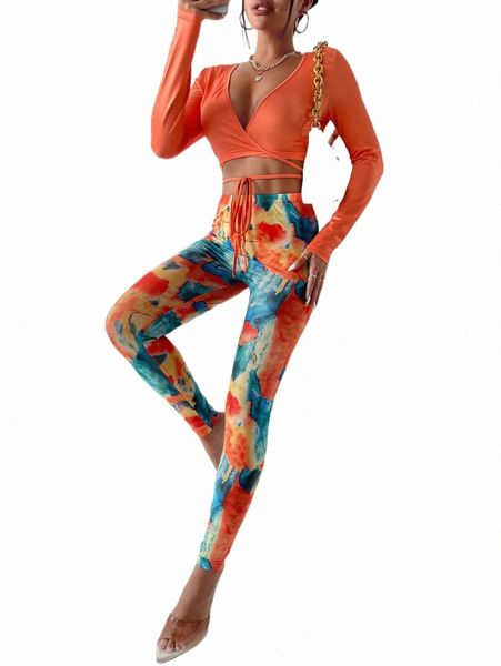 two piece dress sxy plunging neck tie front crop wrap & leggings 30m4#, White
two piece dress sxy plunging neck tie front crop wrap & leggings 30m4#, White