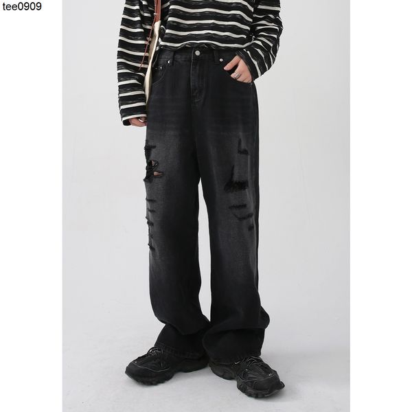 2022 jeans autumn new product washing old black hole straight tube casual jeans men, Blue
2022 jeans autumn new product washing old black hole straight tube casual jeans men, Blue