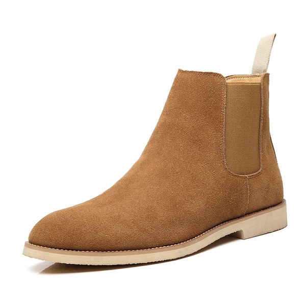 chelsea boots men leather autumn winter pointed toe british martin boot man nubuck leather high-size 35-46, Black
chelsea boots men leather autumn winter pointed toe british martin boot man nubuck leather high-size 35-46, Black