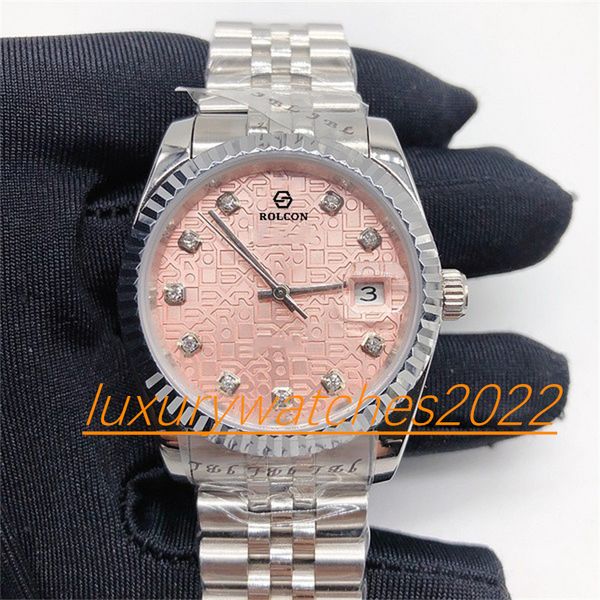 self-winding mens lady watch datejust 36mm jubilee pink dial automatic movement mechanical stainless steel sapphire sport wristwatch, Slivery;brown
self-winding mens lady watch datejust 36mm jubilee pink dial automatic movement mechanical stainless steel sapphire sport wristwatch, Slivery;brown