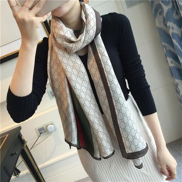 new brand silk scarf women hair neck square scarves ladies shawl bandanna 180 90cm muslim hijab handkerchief muffler foulard 201224256h, Blue;gray
new brand silk scarf women hair neck square scarves ladies shawl bandanna 180 90cm muslim hijab handkerchief muffler foulard 201224256h, Blue;gray