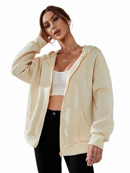women's hoodies & sweatshirts drop shoulder zip up drawstring hoodie a0s3#, Black
women's hoodies & sweatshirts drop shoulder zip up drawstring hoodie a0s3#, Black