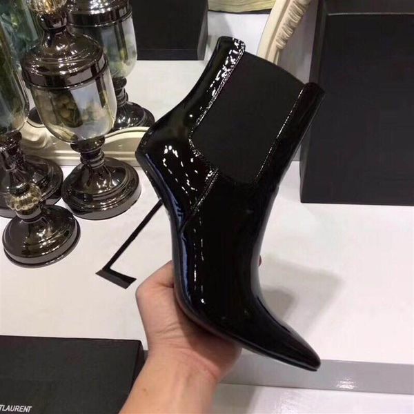 2018 new high heeled pointy short boots fashionable simple multicolored goddess designer ladies' boots size 35-40 265u, Black
2018 new high heeled pointy short boots fashionable simple multicolored goddess designer ladies' boots size 35-40 265u, Black