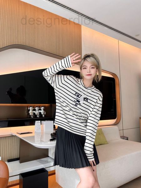 women's hoodies & sweatshirts designer pd family's new wool knitted long sleeve pullover in early autumn 2022 classic black and wh
women's hoodies & sweatshirts designer pd family's new wool knitted long sleeve pullover in early autumn 2022 classic black and wh